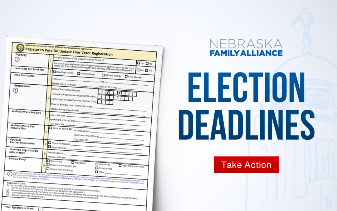 Important Election Deadlines Approaching